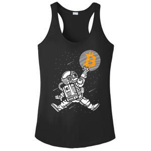 Cryptocurrency Bitcoin Space Moon Funny Ladies PosiCharge Competitor Racerback Tank