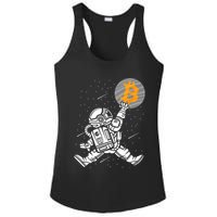 Cryptocurrency Bitcoin Space Moon Funny Ladies PosiCharge Competitor Racerback Tank