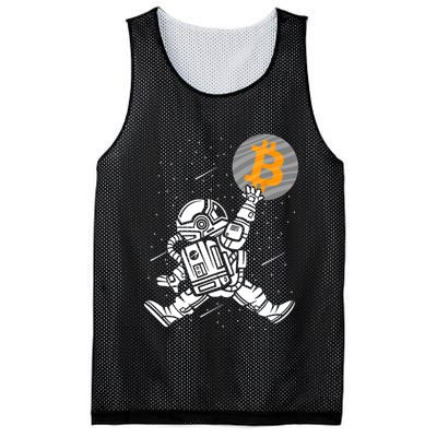 Cryptocurrency Bitcoin Space Moon Funny Mesh Reversible Basketball Jersey Tank