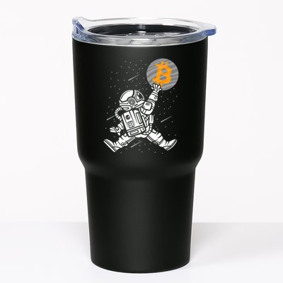 Cryptocurrency Bitcoin Space Moon Funny Tumbler
