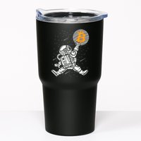 Cryptocurrency Bitcoin Space Moon Funny Tumbler