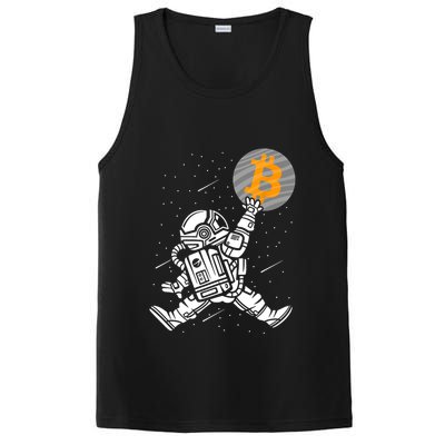 Cryptocurrency Bitcoin Space Moon Funny PosiCharge Competitor Tank