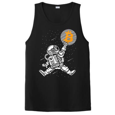 Cryptocurrency Bitcoin Space Moon Funny PosiCharge Competitor Tank