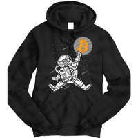 Cryptocurrency Bitcoin Space Moon Funny Tie Dye Hoodie