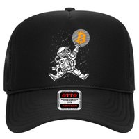 Cryptocurrency Bitcoin Space Moon Funny Trucker Hat