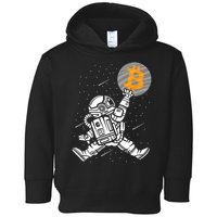 Cryptocurrency Bitcoin Space Moon Funny Toddler Hoodie