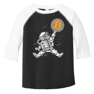Cryptocurrency Bitcoin Space Moon Funny Toddler Fine Jersey T-Shirt