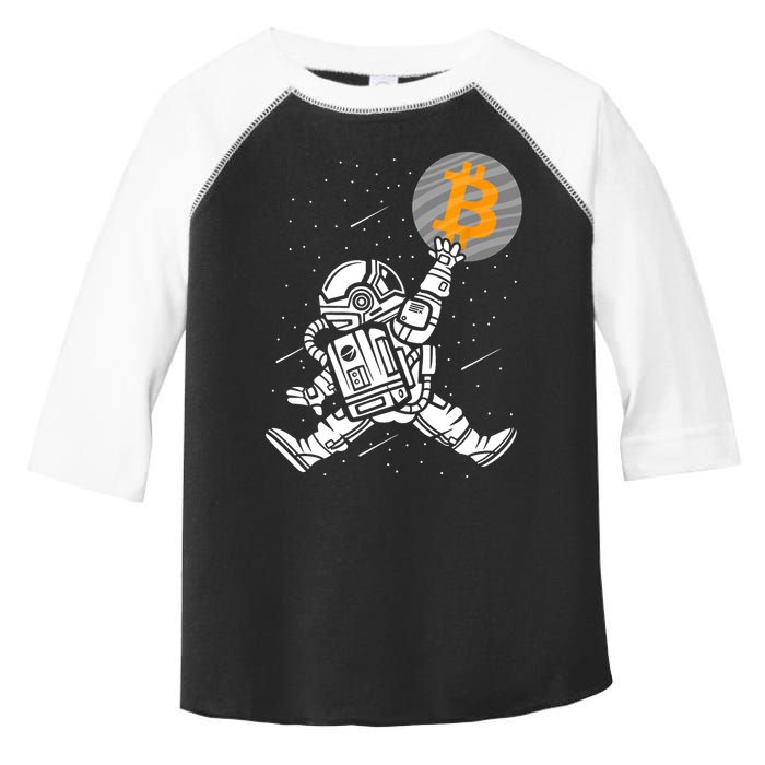 Cryptocurrency Bitcoin Space Moon Funny Toddler Fine Jersey T-Shirt