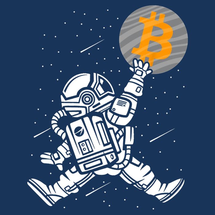 Cryptocurrency Bitcoin Space Moon Funny Infant Baby Jersey Bodysuit