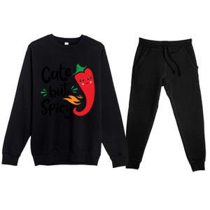 Cute But Spicy Premium Crewneck Sweatsuit Set