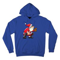 Catcher Baseball Santa Christmas Sport Xmas Pajama Funny Gift Hoodie