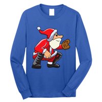 Catcher Baseball Santa Christmas Sport Xmas Pajama Funny Gift Long Sleeve Shirt