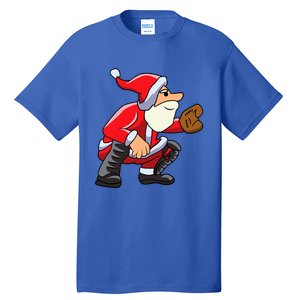 Catcher Baseball Santa Christmas Sport Xmas Pajama Funny Gift Tall T-Shirt