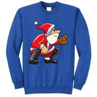 Catcher Baseball Santa Christmas Sport Xmas Pajama Funny Gift Tall Sweatshirt