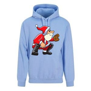 Catcher Baseball Santa Christmas Sport Xmas Pajama Funny Gift Unisex Surf Hoodie