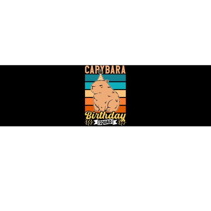 Capybara Birthday Squad Lover Capybaras Rodent Animal Bumper Sticker