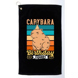 Capybara Birthday Squad Lover Capybaras Rodent Animal Platinum Collection Golf Towel