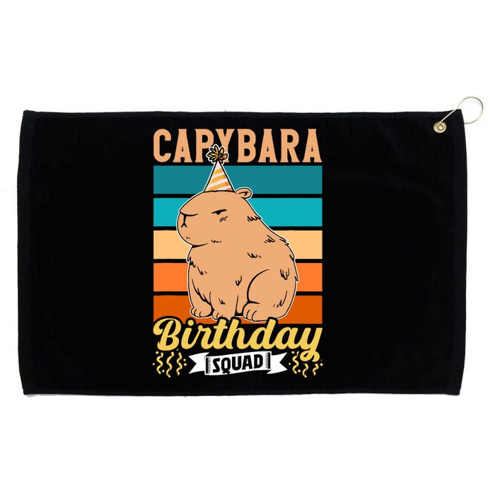 Capybara Birthday Squad Lover Capybaras Rodent Animal Grommeted Golf Towel