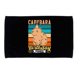 Capybara Birthday Squad Lover Capybaras Rodent Animal Microfiber Hand Towel