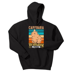 Capybara Birthday Squad Lover Capybaras Rodent Animal Kids Hoodie