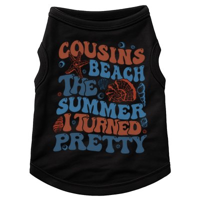 Cousins Beach Summer I Turned Pretty Beach Vibe Positive Quote Summer Doggie Tank