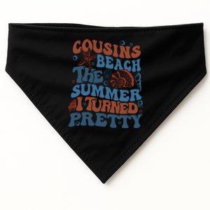 Cousins Beach Summer I Turned Pretty Beach Vibe Positive Quote Summer USA-Made Doggie Bandana