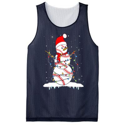 Christmas Baseball Snowman Santa Xmas Lights Mesh Reversible Basketball Jersey Tank