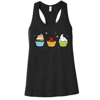 Cupcakes Baking Sweet Cupcakes Sweet Cupcake Baking Women's Racerback Tank