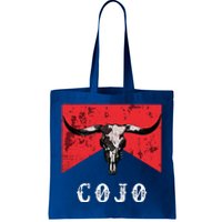 C.O.J.O Bull Skull Music Country 70s Cowboys Boots Tote Bag