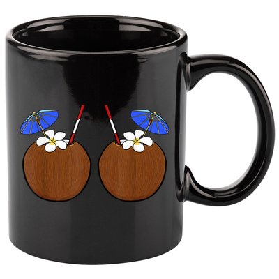 Coconut Bra Summer Season Swimming Beach Lover 11oz C Handle Ceramic Mug