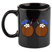 Coconut Bra Summer Season Swimming Beach Lover 11oz C Handle Ceramic Mug