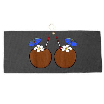 Coconut Bra Summer Season Swimming Beach Lover Large Microfiber Waffle Golf Towel