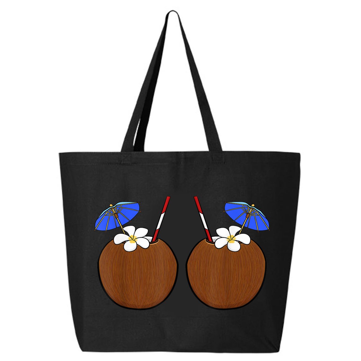 Coconut Bra Summer Season Swimming Beach Lover 25L Jumbo Tote