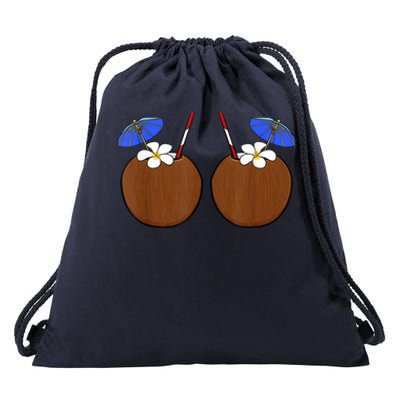 Coconut Bra Summer Season Swimming Beach Lover Drawstring Bag