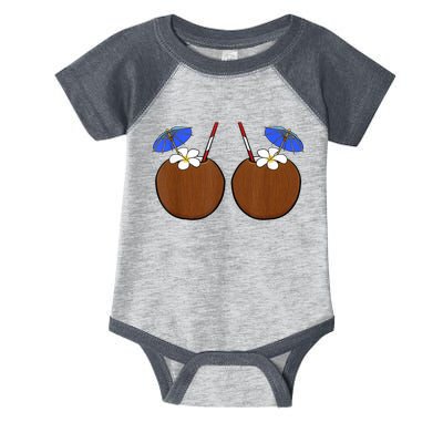 Coconut Bra Summer Season Swimming Beach Lover Infant Baby Jersey Bodysuit