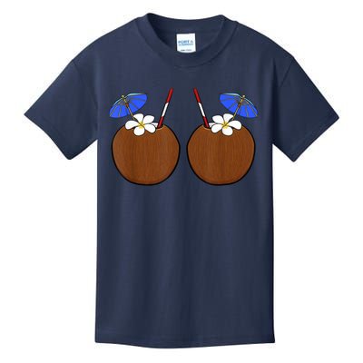 Coconut Bra Summer Season Swimming Beach Lover Kids T-Shirt