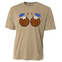 Coconut Bra Summer Season Swimming Beach Lover Cooling Performance Crew T-Shirt