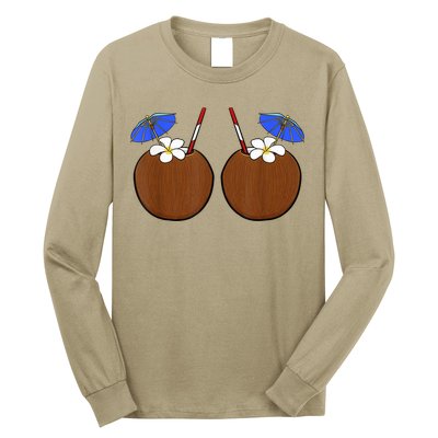 Coconut Bra Summer Season Swimming Beach Lover Long Sleeve Shirt