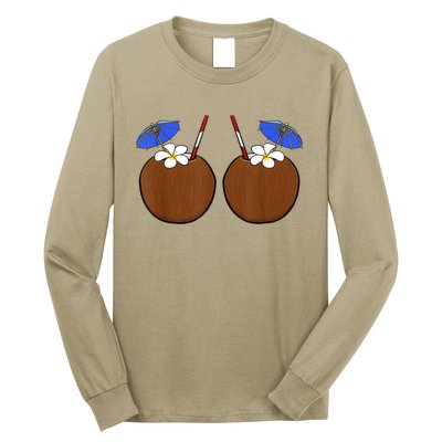 Coconut Bra Summer Season Swimming Beach Lover Long Sleeve Shirt