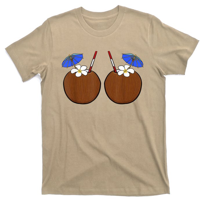 Coconut Bra Summer Season Swimming Beach Lover T-Shirt