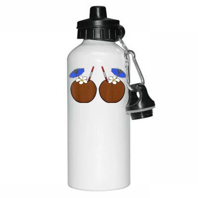 Coconut Bra Summer Season Swimming Beach Lover Aluminum Water Bottle