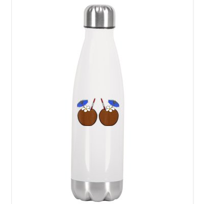 Coconut Bra Summer Season Swimming Beach Lover Stainless Steel Insulated Water Bottle