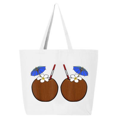 Coconut Bra Summer Season Swimming Beach Lover 25L Jumbo Tote