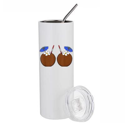 Coconut Bra Summer Season Swimming Beach Lover Stainless Steel Tumbler