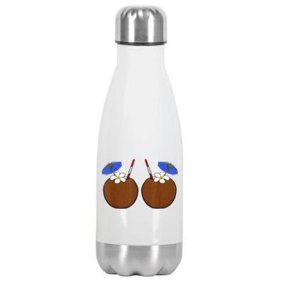 Coconut Bra Summer Season Swimming Beach Lover Stainless Steel Insulated Water Bottle