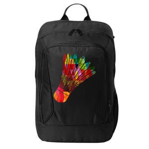 Colorful Badminton Shuttlecock Smash Athlete Player Coach Funny Gift City Backpack