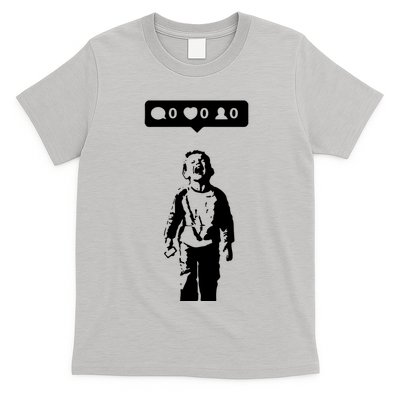 Crying Boy Social Media Attention T-Shirt