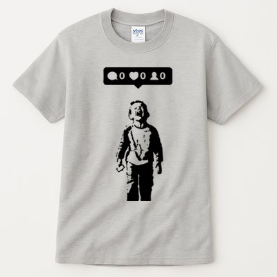 Crying Boy Social Media Attention Tall T-Shirt