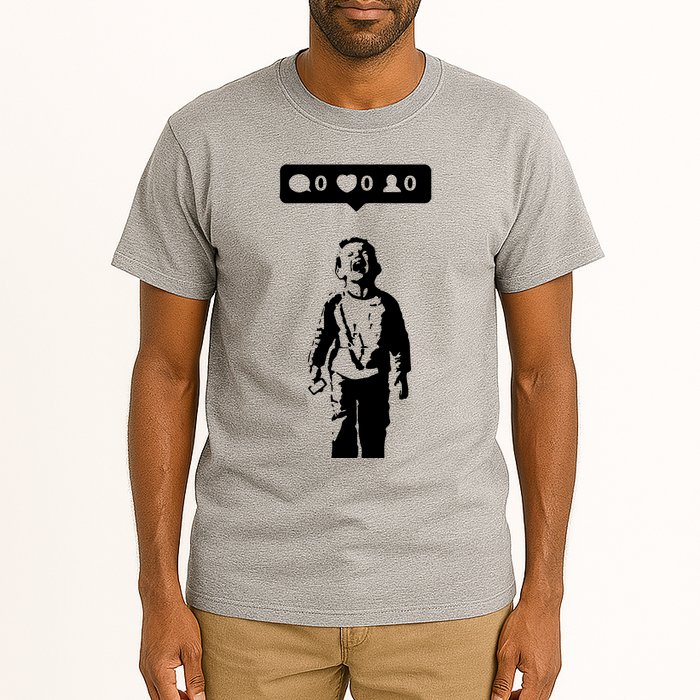 Crying Boy Social Media Attention Tall T-Shirt