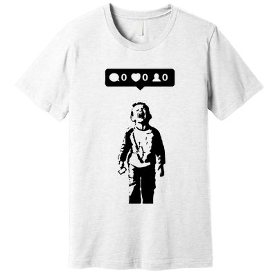 Crying Boy Social Media Attention Premium T-Shirt